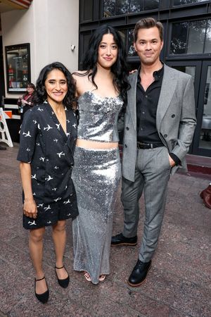 Aparna Nancherla, Taylor Ortega and Andrew Rannells @ BroadwayWorld Aparna Nancherla, Taylor Ortega and Andrew Rannells Photo