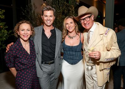 Andrew Rannells, Meredith Wieck and Paul Feig  Photo
