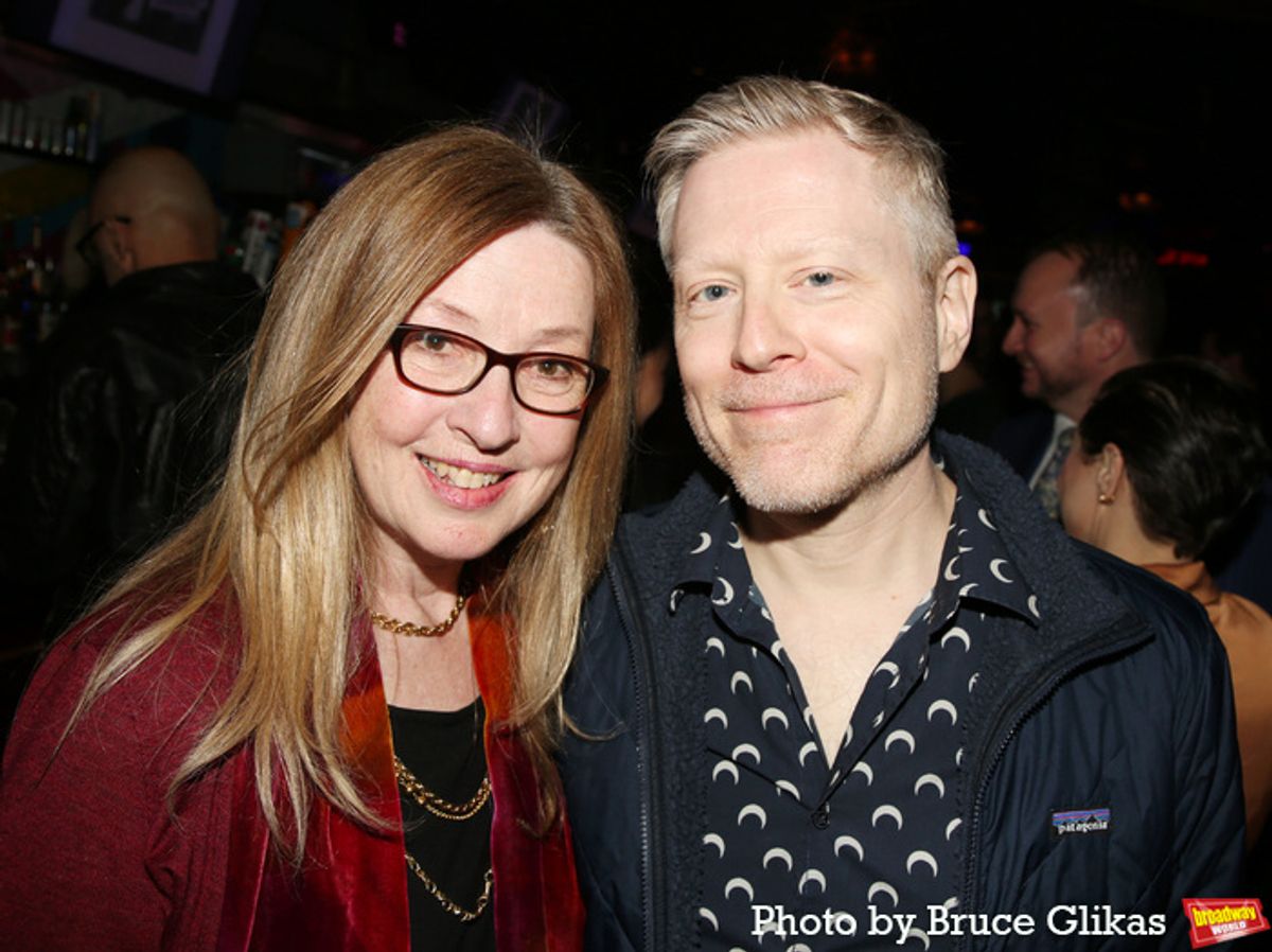 Victoria Leacock Hoffman and Anthony Rapp at 