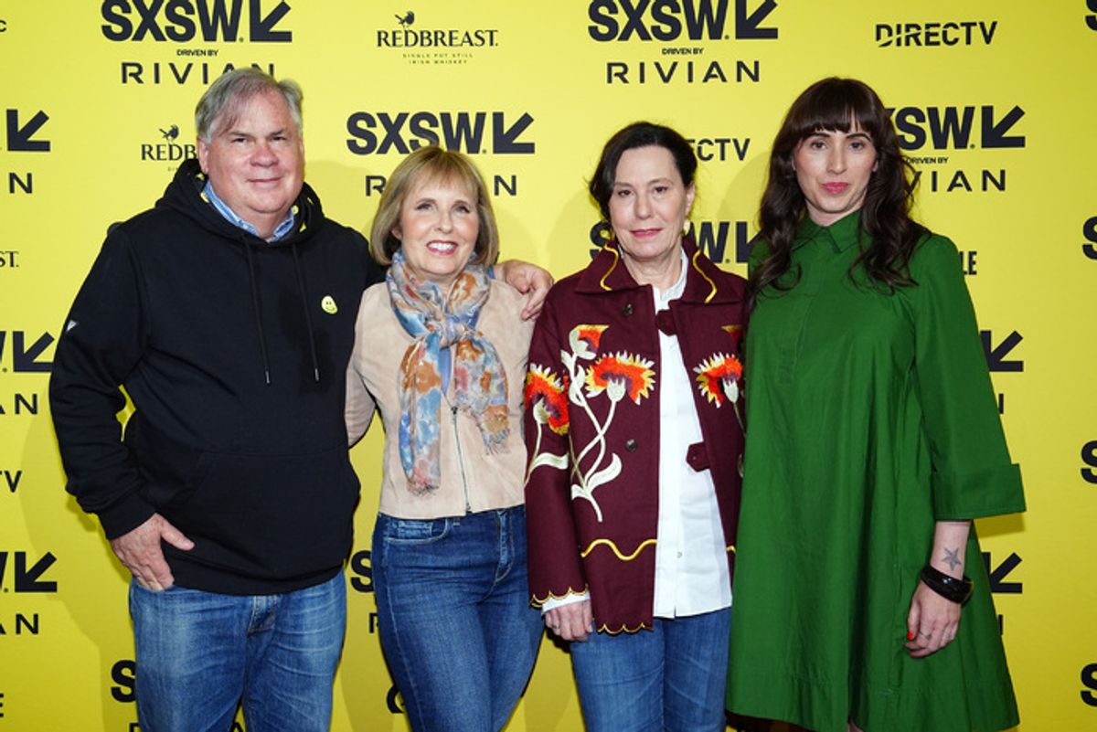 (L-R) Robert King, Michelle King, Liz Glotzer, and Jennifer Cacicio at 