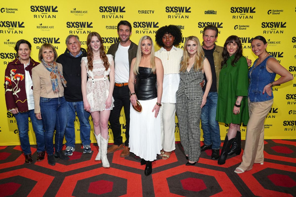 Liz Glotzer, Michelle King, Richard King, Khiyla Aynne, James Wolk, Melissa G. Moore, Tamera Tomakili, Annaleigh Ashford, Dennis Quaid, Jennifer Cacicio, and Emily Longeretta  at 