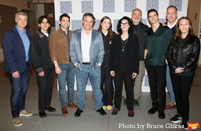 Sean Allan Krill, Taylor Trensch, Jeremy Jordan, Composer/Lyricist Adam Guettel, Lizz Photo