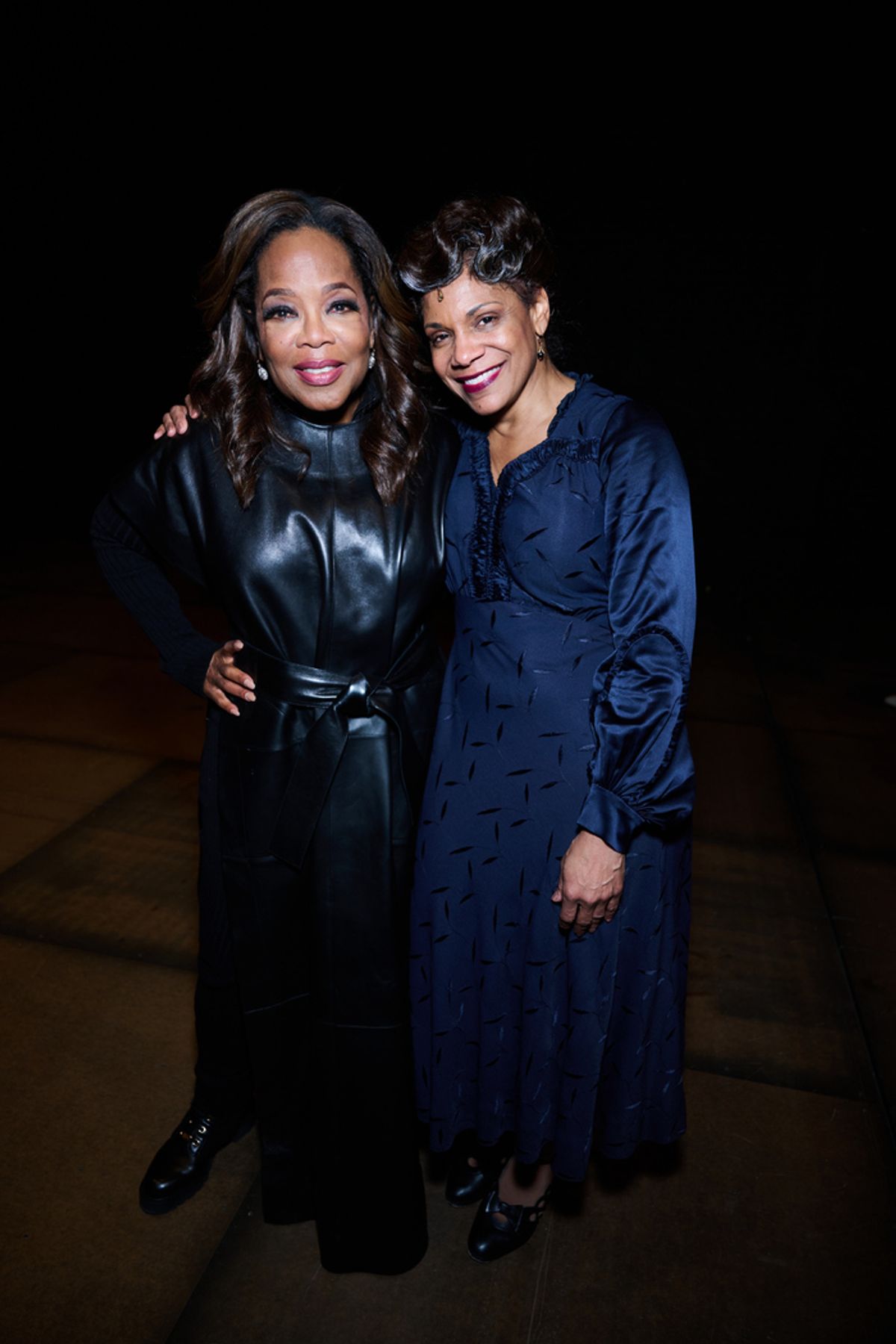 Oprah Winfrey and Audra McDonald at 