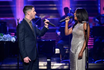 Adrienne Warren, Nick Jonas Photo