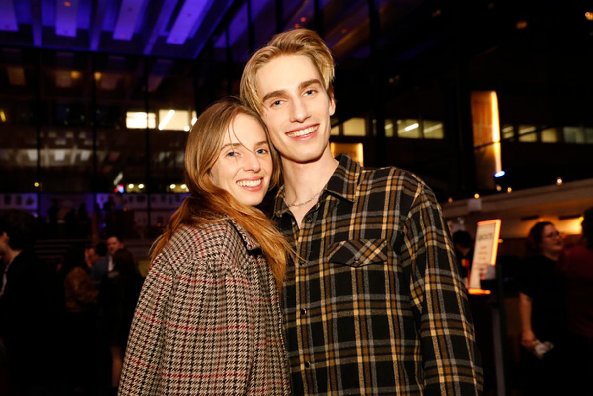 Levon Hawke and Maya Hawke at 