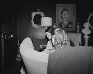 From left: Gabrielle Carrubba and Gagarin in rehearsal for Fefu and Her Friends photographed by Rosemary Haynes @ BroadwayWorld From left: Gabrielle Carrubba and Gagarin in rehearsal for Fefu and Her Friends photo Photo