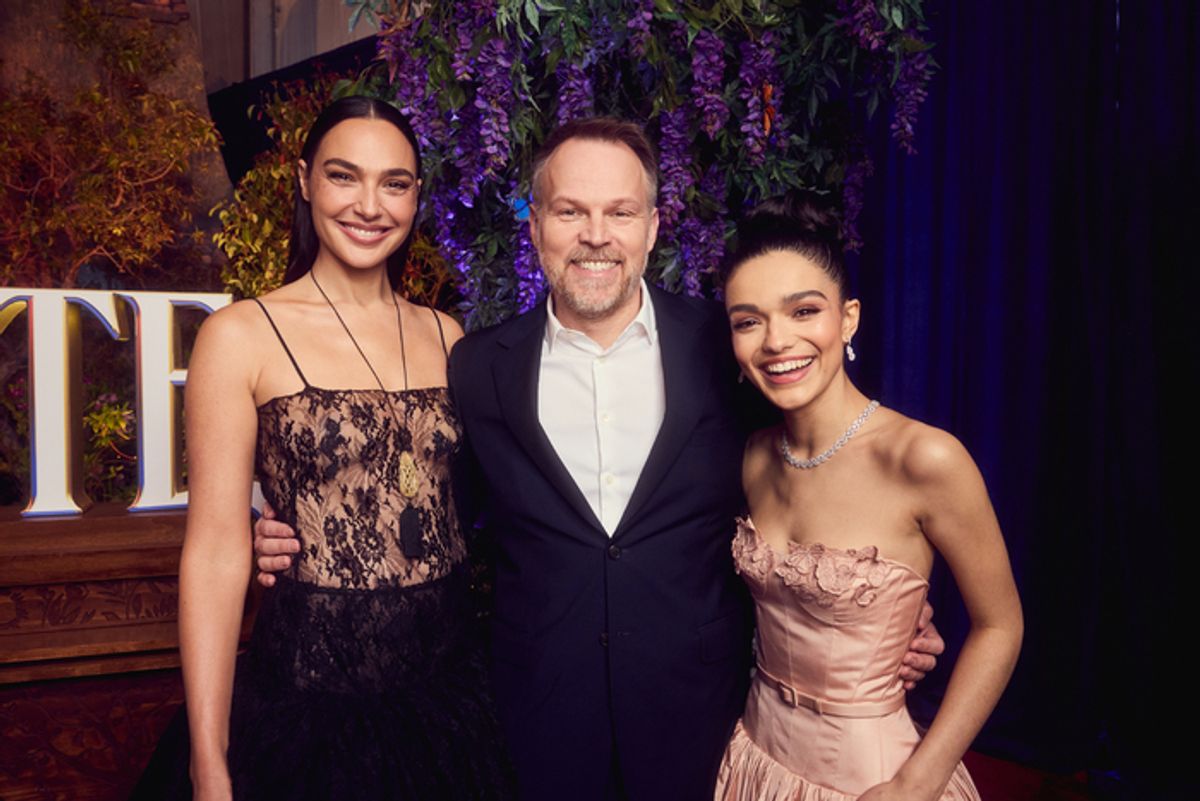 Gal Gadot, Marc Webb, and Rachel Zegler at 