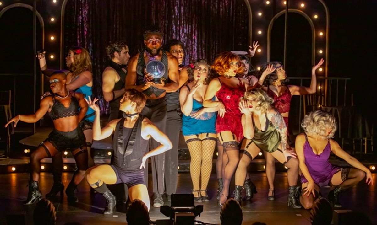 Emily Goglia stars with the company in the 5-STAR THEATRICALS production of “CABARET,” directed by Michael Matthews and now playing at the Scherr Forum Theatre in Thousand Oaks. at 
