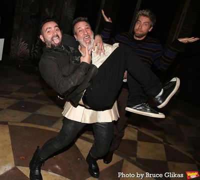 Chris Kirkpatrick, Joey Fatone and Lance Bass  Photo