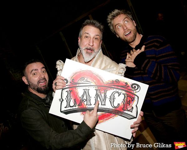 Chris Kirkpatrick, Joey Fatone and Lance Bass  Photo