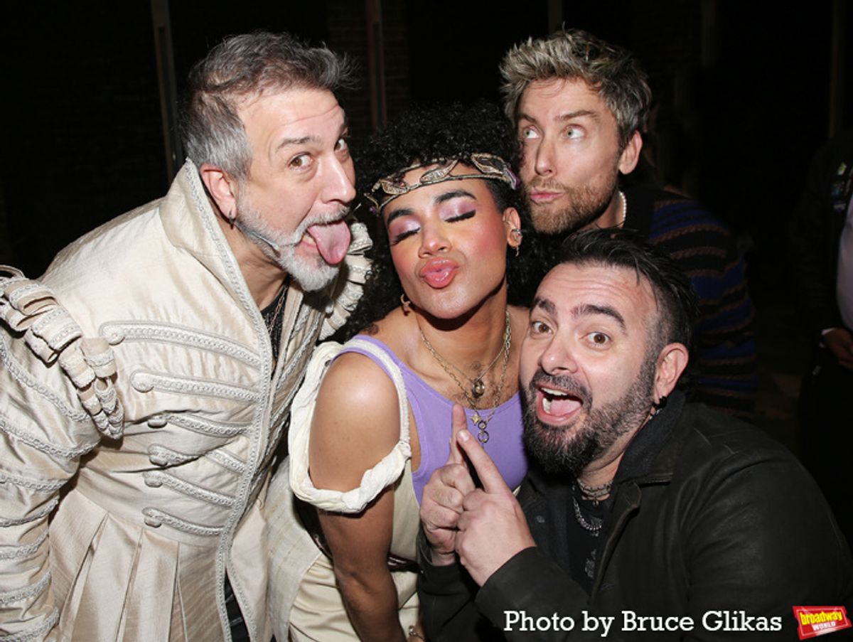 Joey Fatone, Michael Iván Carrier, Chris Kirkpatrick and Lance Bass at 