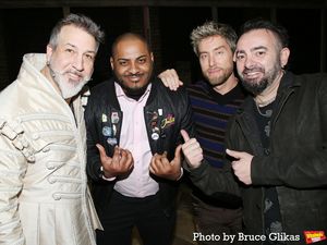 Joey Fatone, Johnny Perlaza, Chris Kirkpatrick and Lance Bass Photo