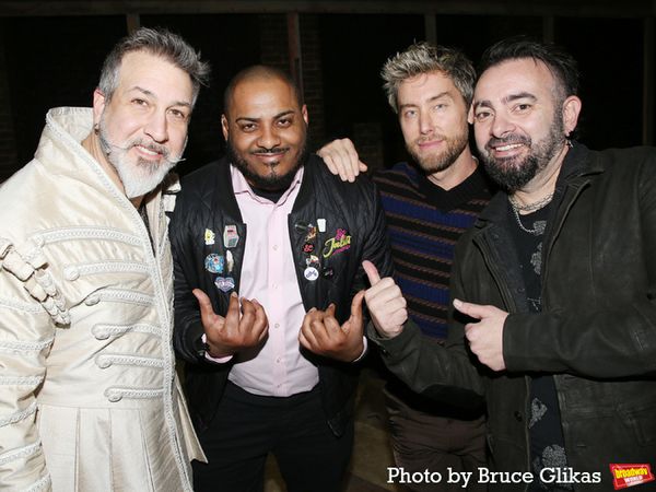 Joey Fatone, Johnny Perlaza, Chris Kirkpatrick and Lance Bass Photo