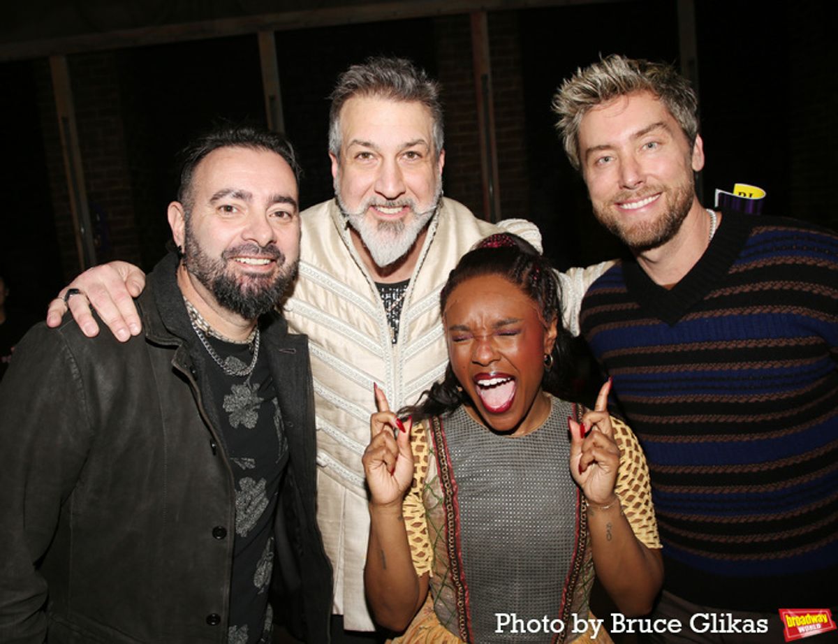 Chris Kirkpatrick, Joey Fatone Khailah Johnson and Lance Bass  at 
