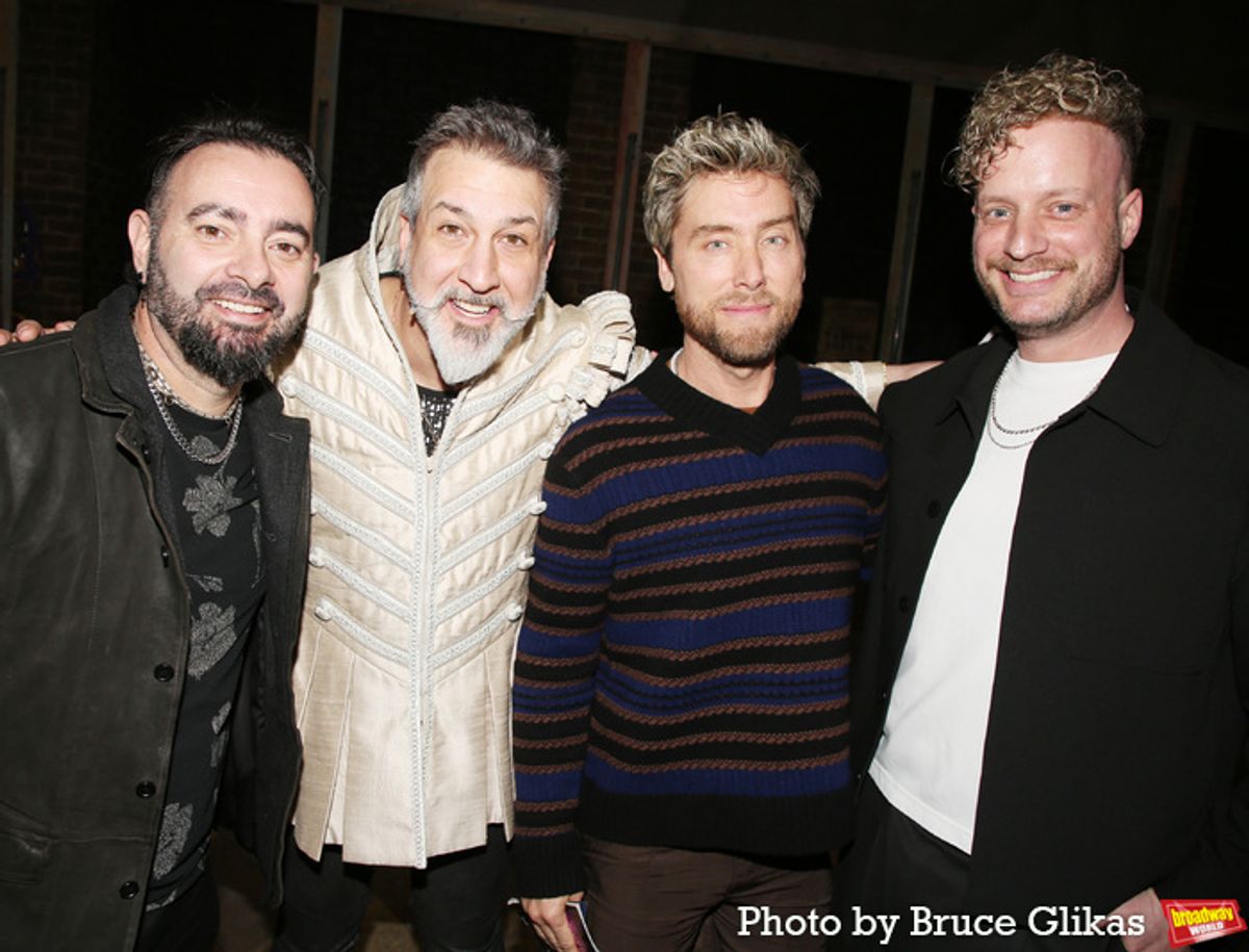 Chris Kirkpatrick, Joey Fatone, Lance Bass and Eric Strauss at 