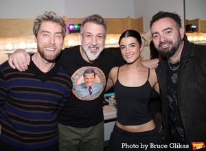 Lance Bass, Charli D'Amelio, Joey Fatone and Chris Kirkpatrick  Photo