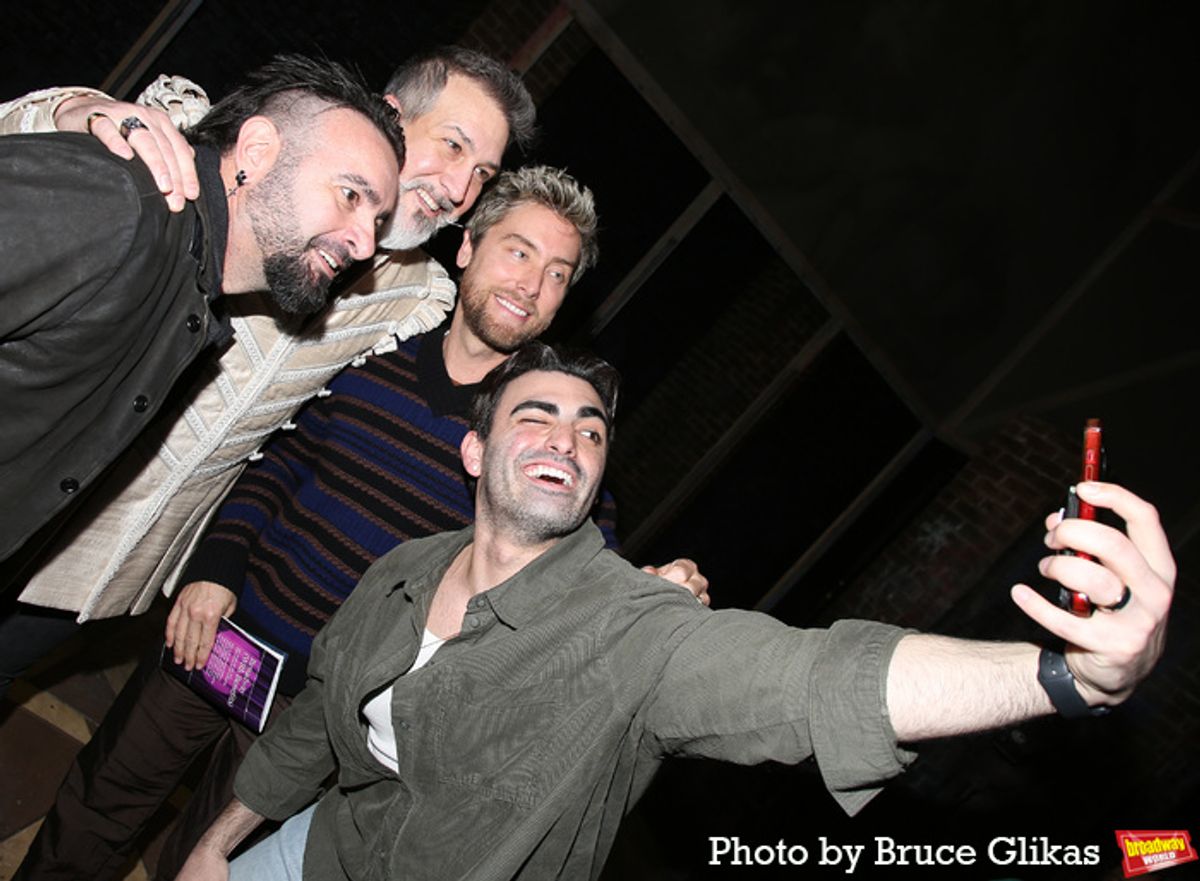 Chris Kirkpatrick, Joey Fatone, Lance Bass and Daniel J. Maldonado at 