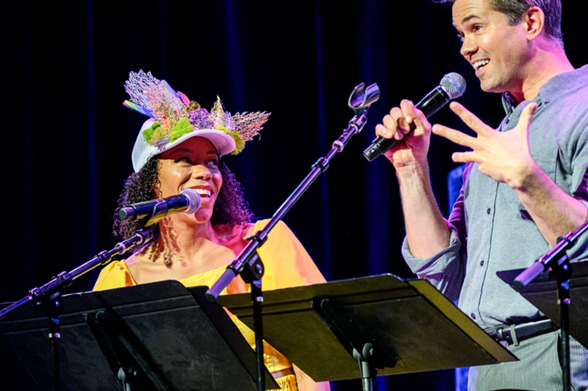 Nikki M. James and Andrew Rannells  at 