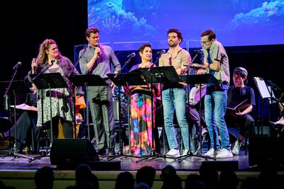 Bonnie Milligan Andrew Rannells, Lea Salonga, Michael Urie and David Katz  Photo