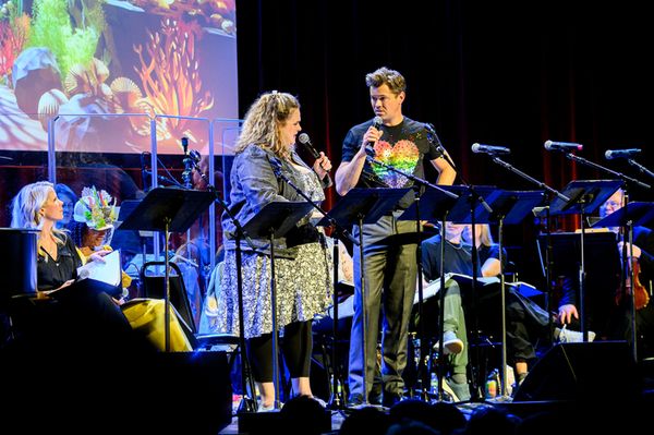 Bonnie Milligan and Andrew Rannells  Photo