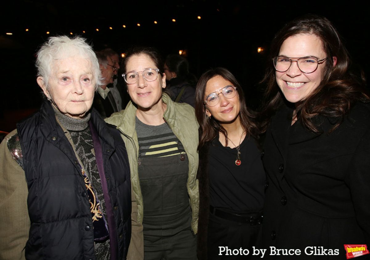 Barbara Barrie,Anne Kauffman, Sass Goldberg and Lindsay Mendez at 
