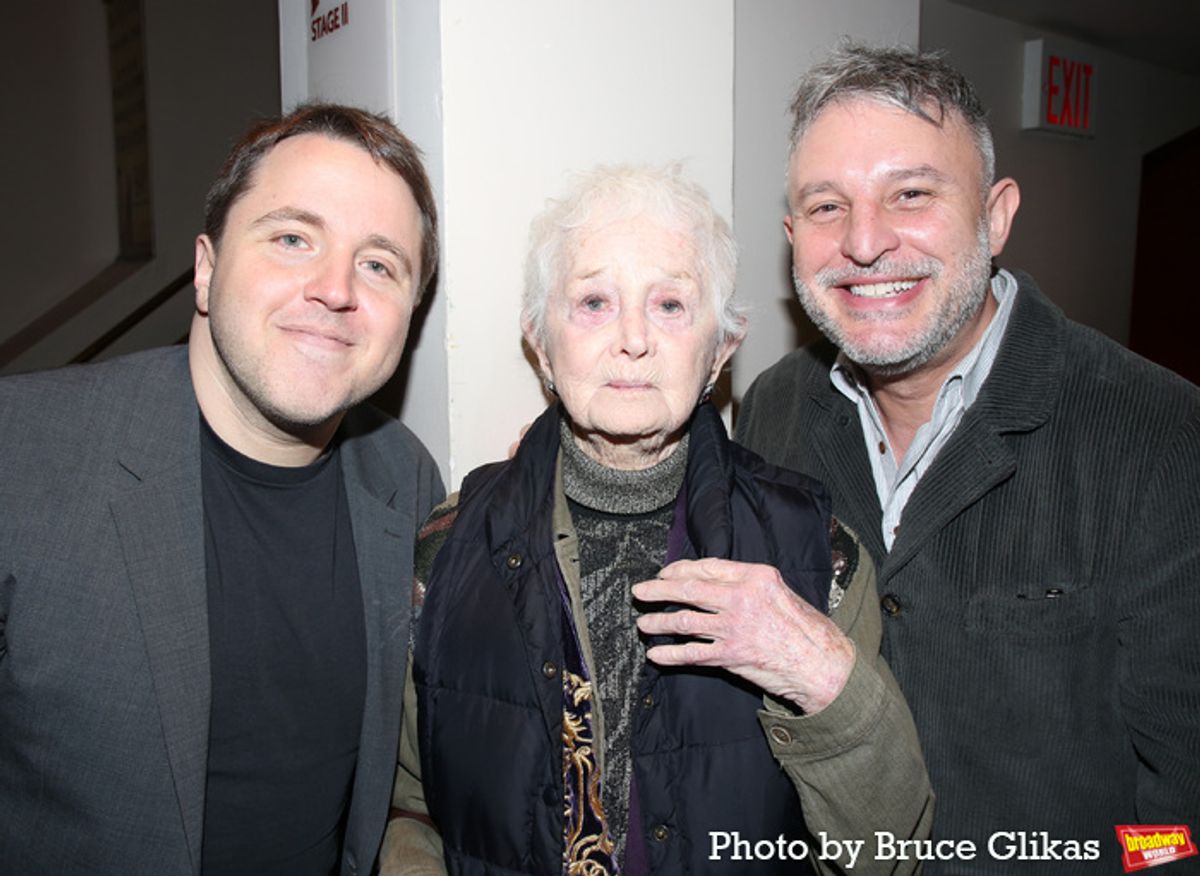 Playwright Joshua Harmon, Barbara Barrie and Director Trip Cullman at 