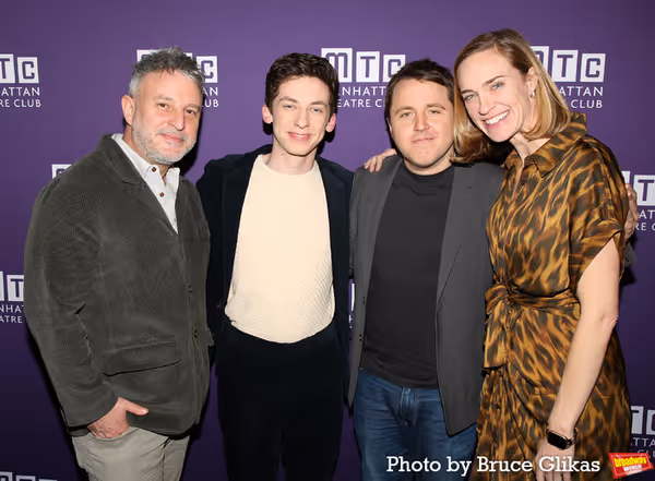 Director Trip Cullman, Andrew Barth Feldman, Playwright Joshua Harmon and MTC Associa Photo