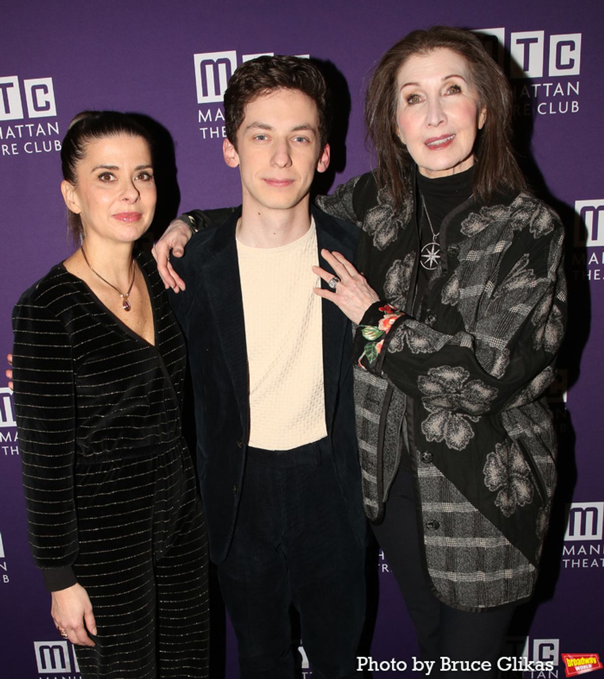 Jeanine Serralles, Andrew Barth Feldman and Joanna Gleason at 