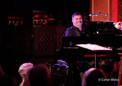 Music Director Jono Mainelli on piano. Photo credit: Conor Weiss Photo