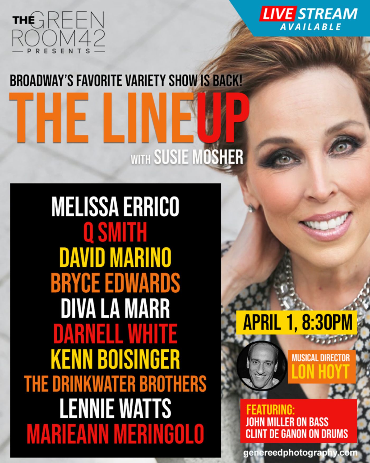 Interview: Susie Mosher Dishes on THE LINEUP's New Home at The Green Room 42  Image