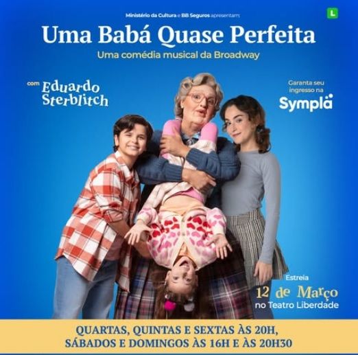 Fun and Delightful Musical UMA BAB? QUASE PERFEITA (Mrs. Doubtfire) Opens in S?o Paulo  Image