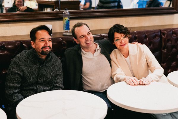 Lin-Manuel Miranda Rob McClure and Katrina Lenk Photo