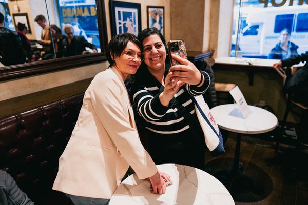 Katrina Lenk and fan Photo