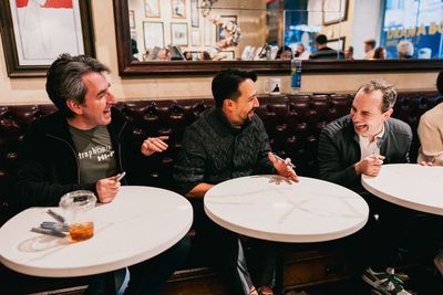 Jason Robert Brown, Lin-Manuel Miranda and Rob McClure Photo