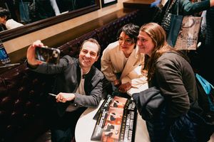 Rob McClure, Katrina Lenk and fan @ BroadwayWorld Rob McClure, Katrina Lenk and fan Photo