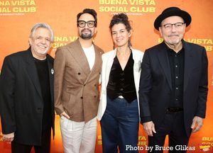 Luis A. Miranda Jr, Lin-Manuel Miranda, Quiara Alegría Hudes and Rubén Blades Photo
