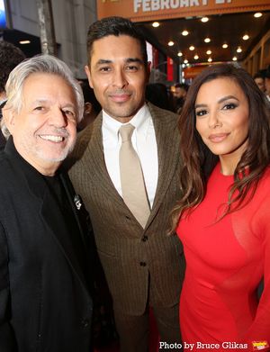 Luis A. Miranda Jr.,Wilmer Valderrama and Eva Longoria  Photo