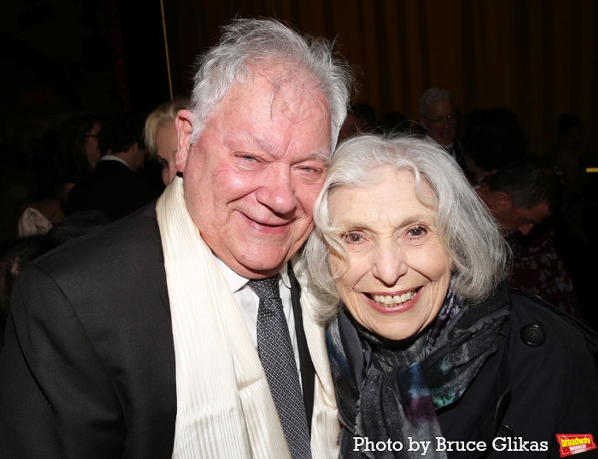 Chairman/CEO of The Shubert Organization Robert E. Wankel and Pat Schoenfeld at 