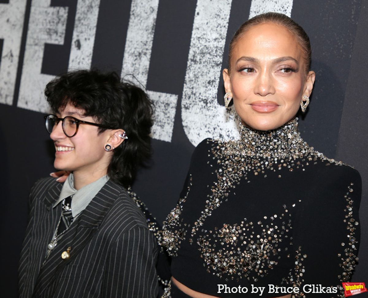 Emme Maribel Muniz and Jennifer Lopez at 