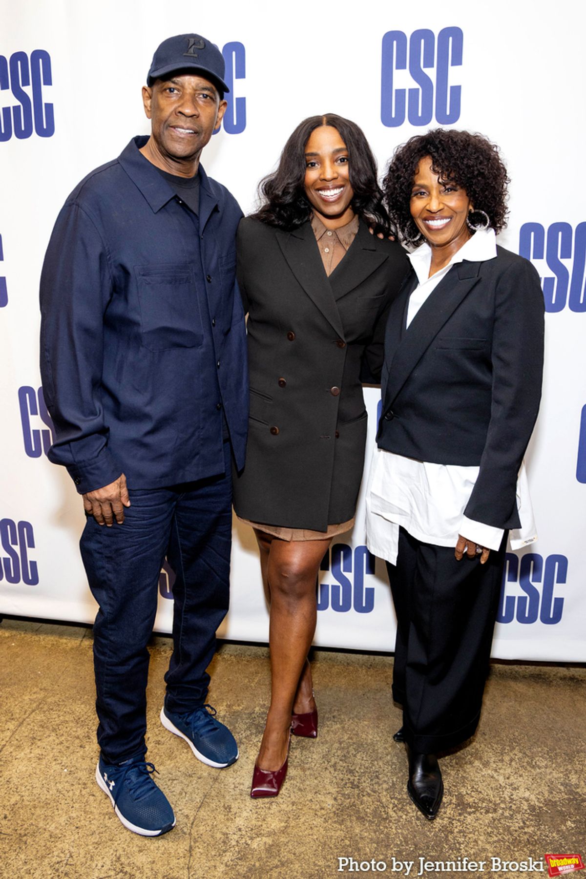 Denzel Washington, Olivia Washington, Pauletta Washington at 