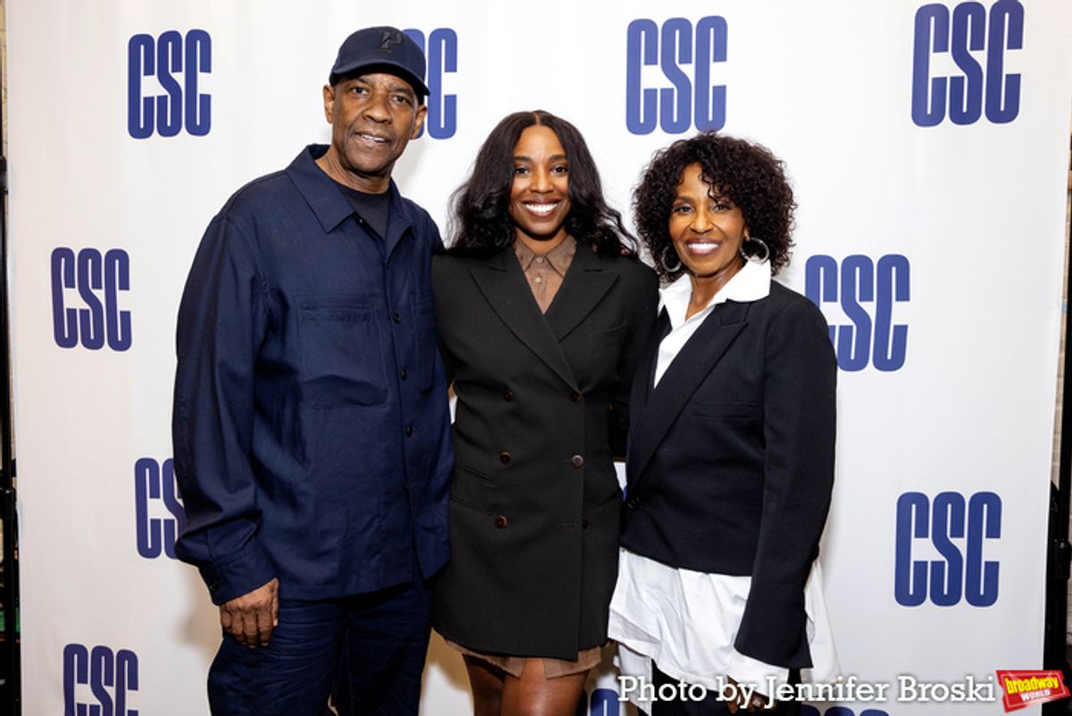 Denzel Washington, Olivia Washington, Pauletta Washington at 