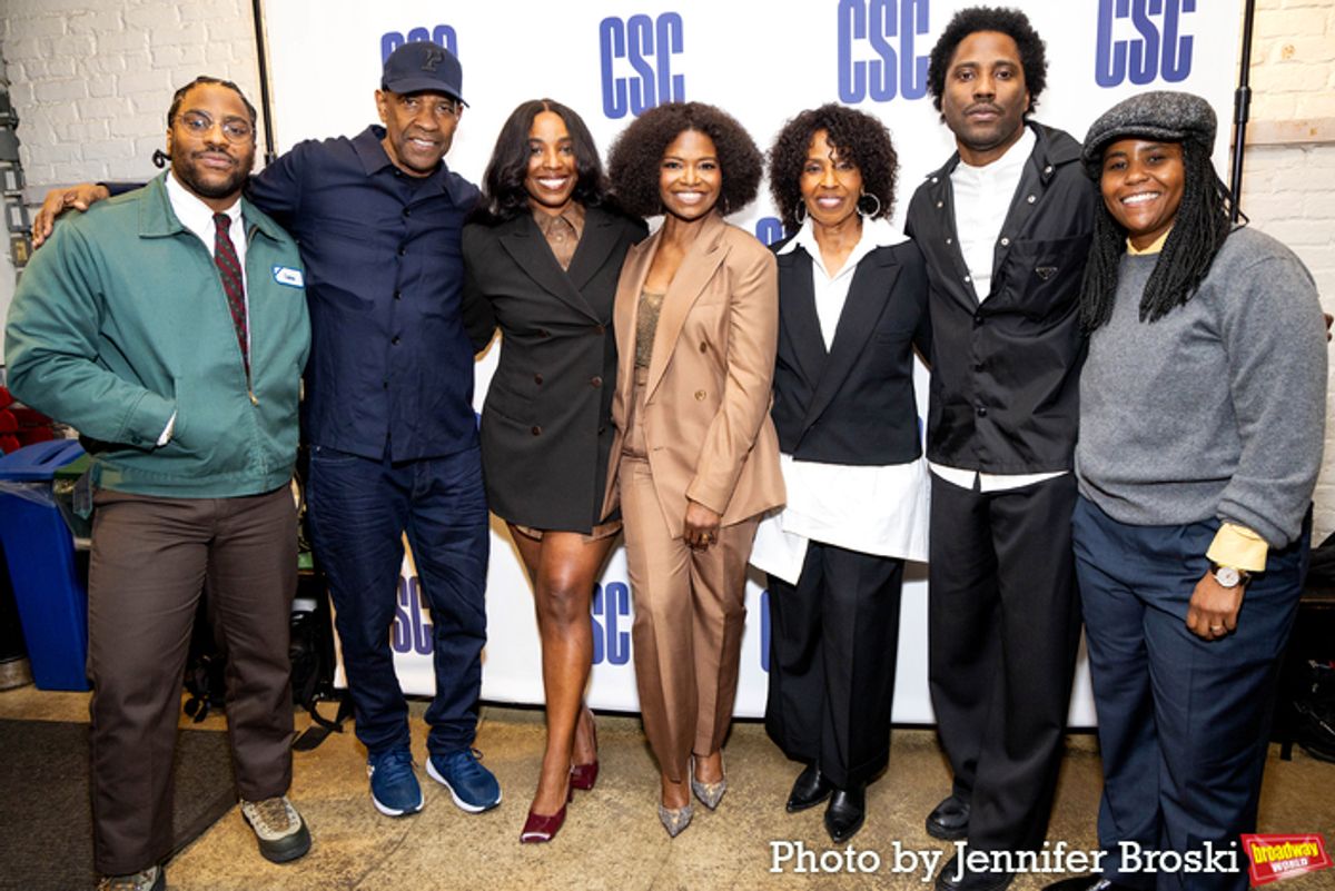 Malcolm Washington, Denzel Washington, Olivia Washington, LaChanze, Pauletta Washington, John David Washington, Katia Washington at 
