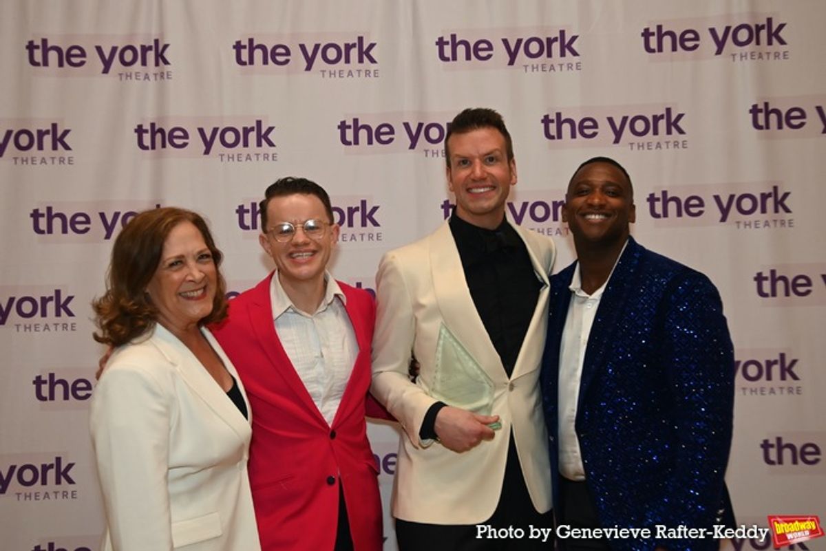Karen Ziemba, Michael D'Angora, Tom D'Angora and Jelani Remy