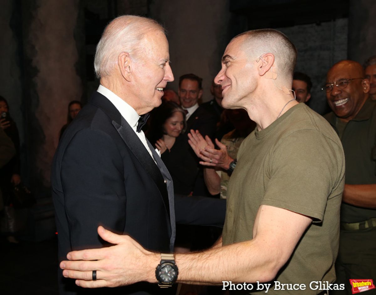 President Joe Biden and Jake Gyllenhaal at 