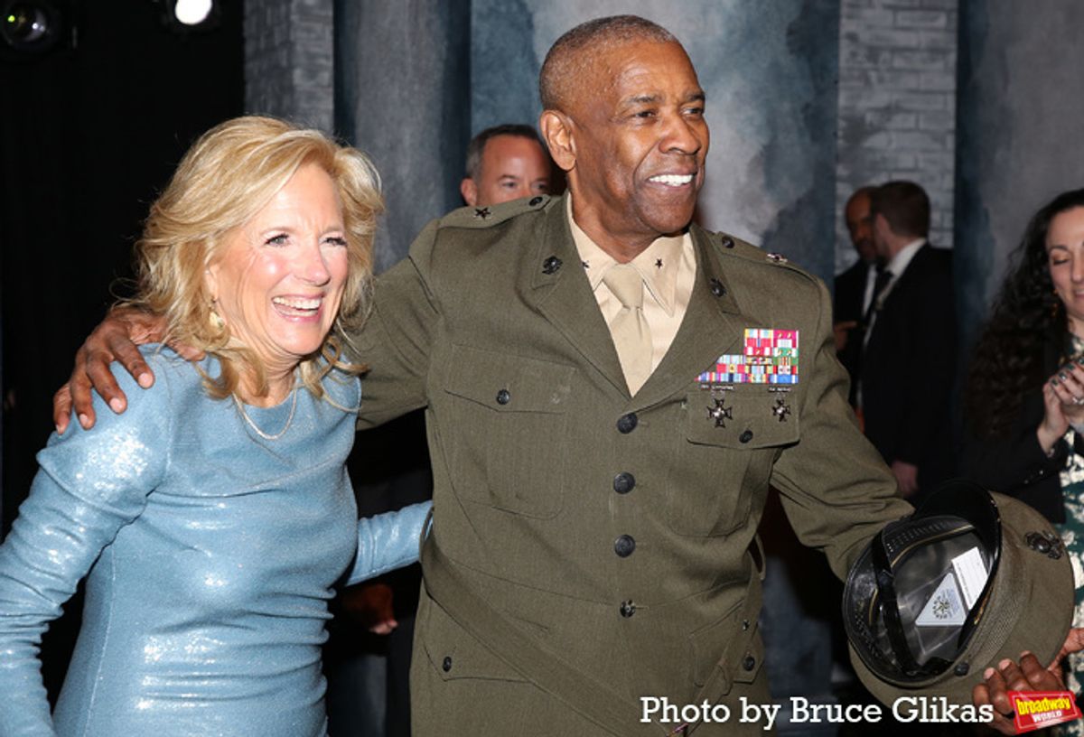 Dr. Jill Biden and Denzel Washington at 