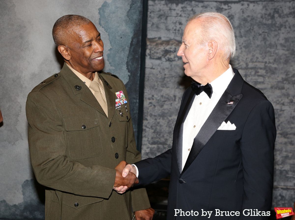 Denzel Washington and President Joe Biden at 