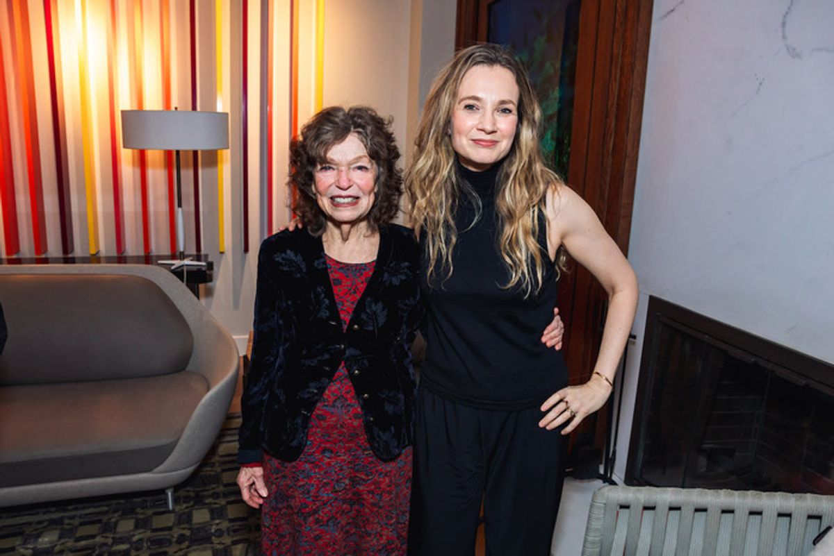 Bess Wohl with DGF President Emeritus Gretchen Cryer at 