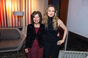 Bess Wohl with DGF President Emeritus Gretchen Cryer Photo