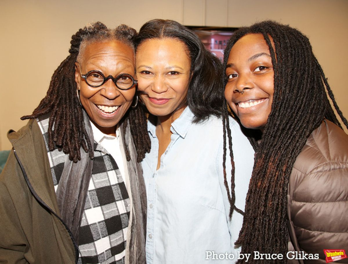 Whoopi Goldberg, Alana Arenas and her daughter at 