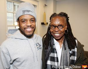 Jon Michael Hill and Whoopi Goldberg  Photo